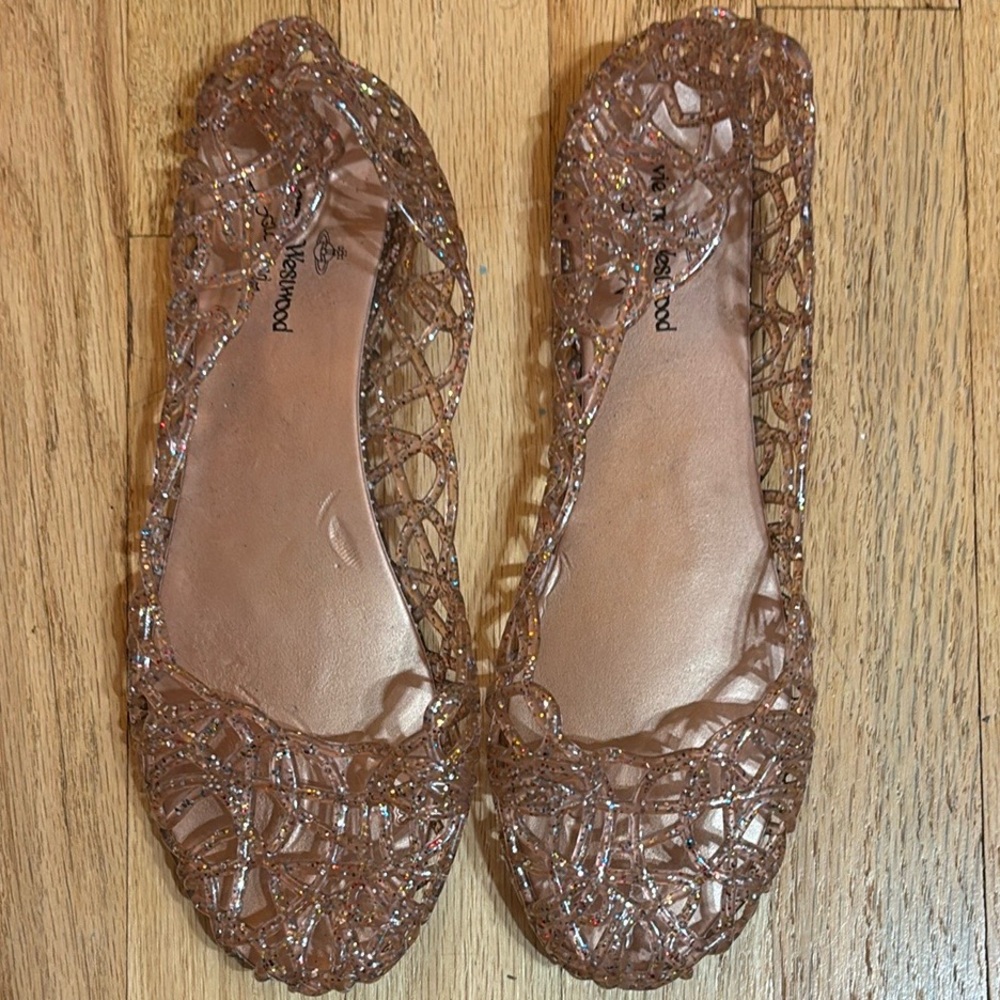 COPY - Vivienne Westwood Pink Sparkly Jellies size 39